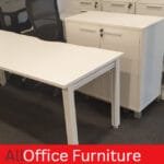 White Office Desk, Commercial Office desk 1.8.