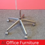 Black chair gas lift with wheels