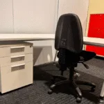 Office Furniture Set; Desk, Spectrum 3 chair, Cubit mobile