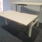 Electric double desk