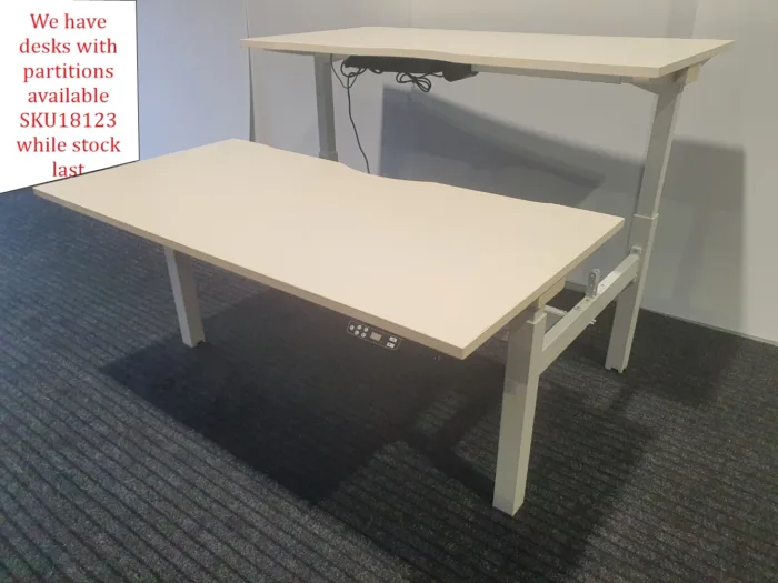 Electric double desk