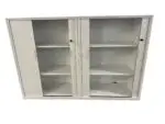 Mobel Milano tambour cupboard white secondhand Auckland